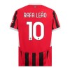 Maillot de Supporter AC Milan Rafael Leao 10 Domicile 2024-25 Pour Enfant